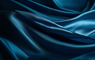 Obraz premium Fondo de tela azul con textura premium de lujo.