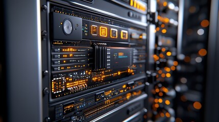 Obraz premium Exploring Audio Equipment Close Up