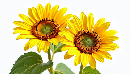 Fototapeta premium Radiant Yellow Sunflowers in Bloom