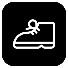 Editable boots, shoes vector icon. Clothing, fashion, apparel. Part of a big icon set family. Perfect for web and app interfaces, presentations, infographics, etc