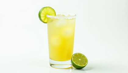 Fototapeta premium Refreshing Lime Cocktail with Ice