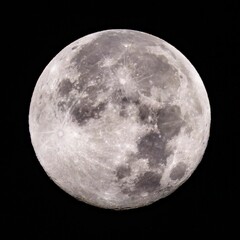 Close-up of Full Moon