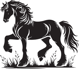 beautiful horse vector