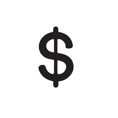 Obraz premium dollar symbol on white background