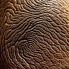A mesmerizing close-up of a human fingerprint, revealing intricate swirls and whorls in rich detail.