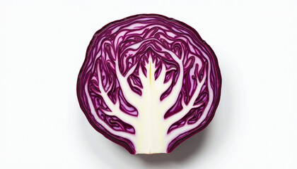 Obraz premium Stunning Red Cabbage Cross-Section