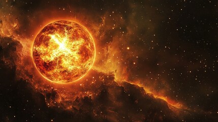 Space and star background vector illustration.