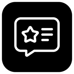 Editable review, comment, star vector icon. Part of a big icon set family. Perfect for web and app interfaces, presentations, infographics, etc
