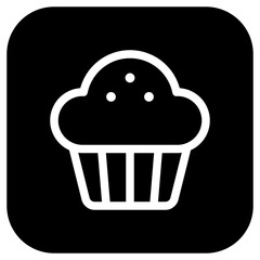 Editable cupcake, muffin vector icon. Food, restaurant. Part of a big icon set family. Perfect for web and app interfaces, presentations, infographics, etc