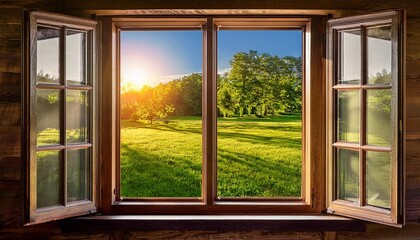 window in the garden