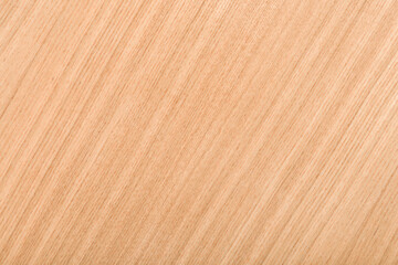 Light ash veneer wooden surface background. Closeup. Empty place for text. Top down view.	