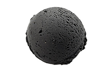 Obraz premium A spherical object displaying a textured surface, showcasing intricate details and patterns.