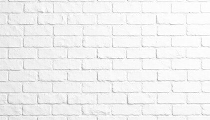 Fototapeta premium Clean white brick wall texture, perfect backdrop , modern, industrial