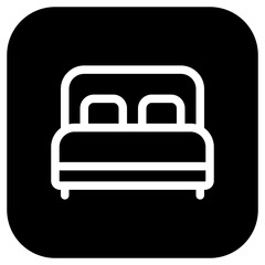 Editable double bed vector icon. Part of a big icon set family. Perfect for web and app interfaces, presentations, infographics, etc