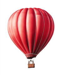 Obraz premium Bunte Heißluftballon über leuchtend blauem Hintergrund schwebend