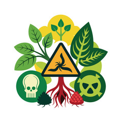 Hand drawn design botanical elements collection