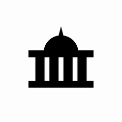 government building icon sign vector