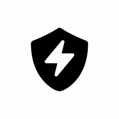 protection shield energy icon sign vector