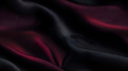 Fototapeta premium Black dark gray purple burgundy red background. Silk satin fabric. Luxury elegant beauty premium rich. Shiny glitter shimmer silky. Drapery fold crease. Christmas birthday Valentine romance festival.