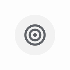 target aim icon sign vector