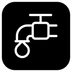 Editable tap water, faucet vector icon. Property, real estate, construction, mortgage, interiors. Part of a big icon set family. Perfect for web and app interfaces, presentations, infographics, etc