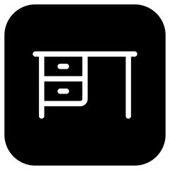 Editable office table vector icon. Part of a big icon set family. Perfect for web and app interfaces, presentations, infographics, etc