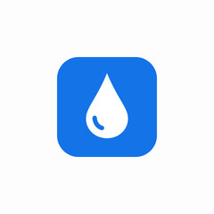 water drop icon sign vector