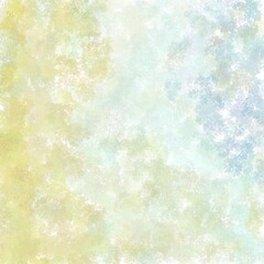 Soft ethereal watercolor painting art with subtle blue and yellow hues.