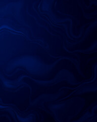 Obraz premium Dark Blue Abstract liquid fluid waves motion background 