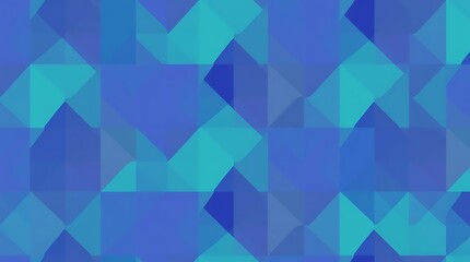 Abstract Teal and Blue Geometric Pattern 