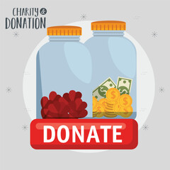 charity donation, Charity donation poster fundraiser poster