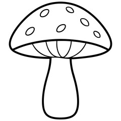 Minimalist Mushroom Line Art Vector Ideas