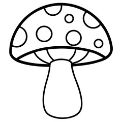 Minimalist Mushroom Line Art Vector Ideas