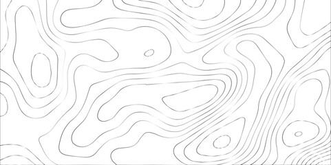Fototapeta premium Abstract topography background. Topographic contour map subtle. Wavy paper curved reliefs White background. Geographic mountain relief curve lines background. Vector illustration. 