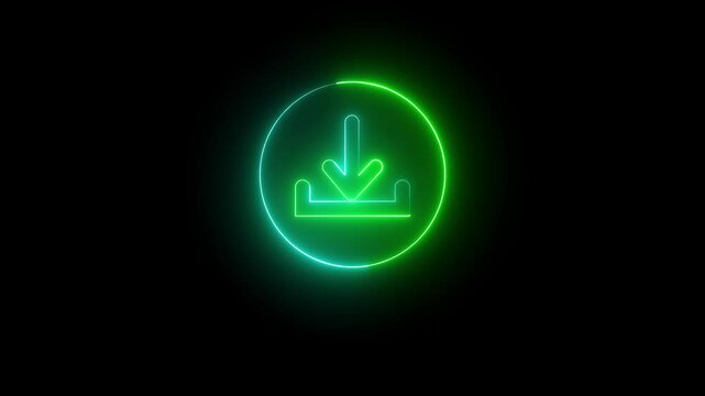 swipe down arrow icon. download icon sign. down arrows icon. Download arrow animation. 4k animated video
