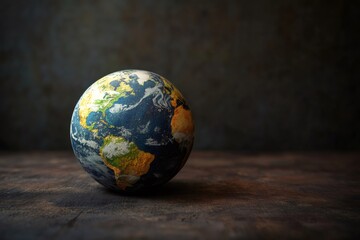 Stunning view of earth from space with detailed continents