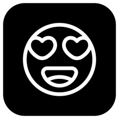 Editable in love, heart eye face vector icon. Part of a big icon set family. Perfect for web and app interfaces, presentations, infographics, etc