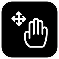 Editable hand move vector icon. Part of a big icon set family. Perfect for web and app interfaces, presentations, infographics, etc