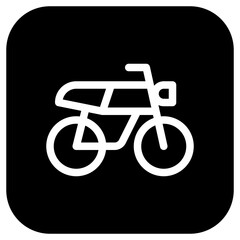 Editable motorbike vector icon. Vehicles, transportation, travel. Part of a big icon set family. Perfect for web and app interfaces, presentations, infographics, etc