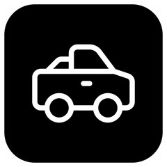 Editable pick-up truck vector icon. Vehicles, transportation, travel. Part of a big icon set family. Perfect for web and app interfaces, presentations, infographics, etc