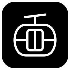 Editable cable car vector icon. Vehicles, transportation, travel. Part of a big icon set family. Perfect for web and app interfaces, presentations, infographics, etc