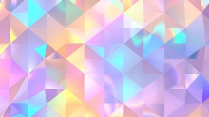 Fototapeta premium Pastel Holographic Triangles 
