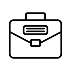 Briefcase icon vector image. Suitable for mobile apps, web apps and print media.