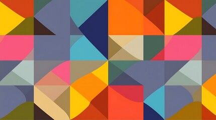 Vibrant Geometric Textile Design 