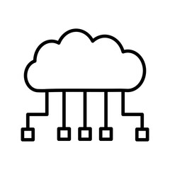 Cloud Computing Vector Icon