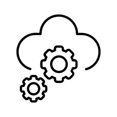 Cloud Orchestration Vector Icon