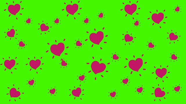 animated hand drawn heart. frame by frame animatio