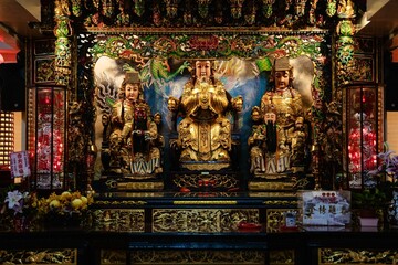 Ornate Chinese Temple Altar