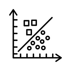 Cluster Analysis Vector Icon