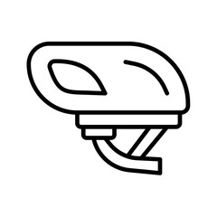 Smart Bike Helmet Vector Icon